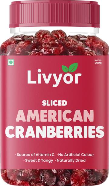 LIVYOR Premium Sliced Cranberry | Natural Dried Cranberries