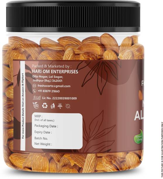 FreshoCartz Premium Mamra Giri | Mamra Almonds | Mamro Almonds | Mamra Badam -AAA Quality Almonds
