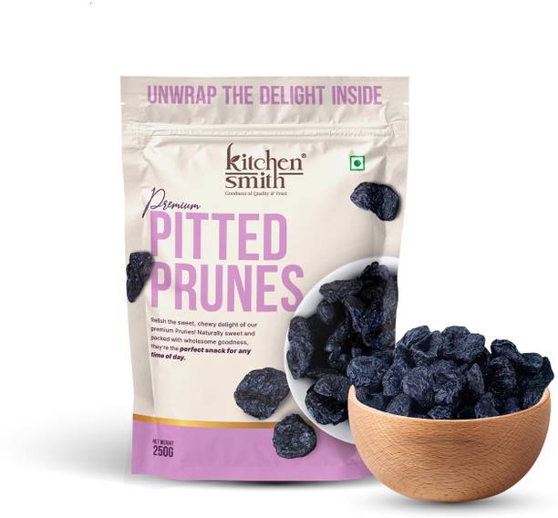 KITCHENSMITH Pitted Prunes|Rich In Potassium & High In Vitamins & Fiber| Moist & Delicious Prunes