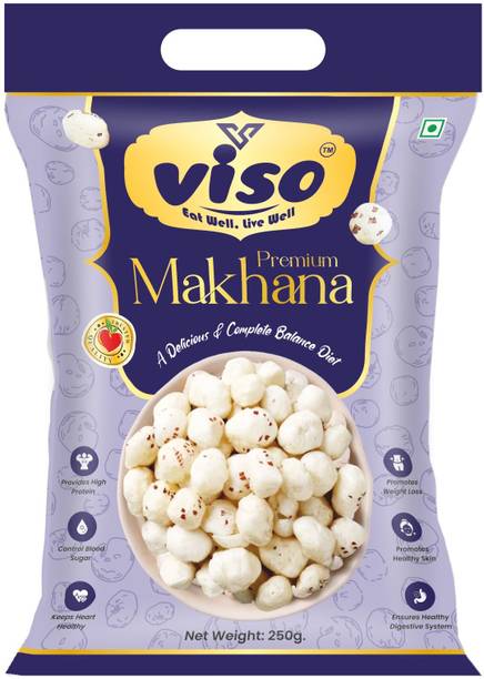 VISO Premium Makhana | Phool Makhana | Healthy Roasted Fox Nuts Lotus Seeds(Makhana)