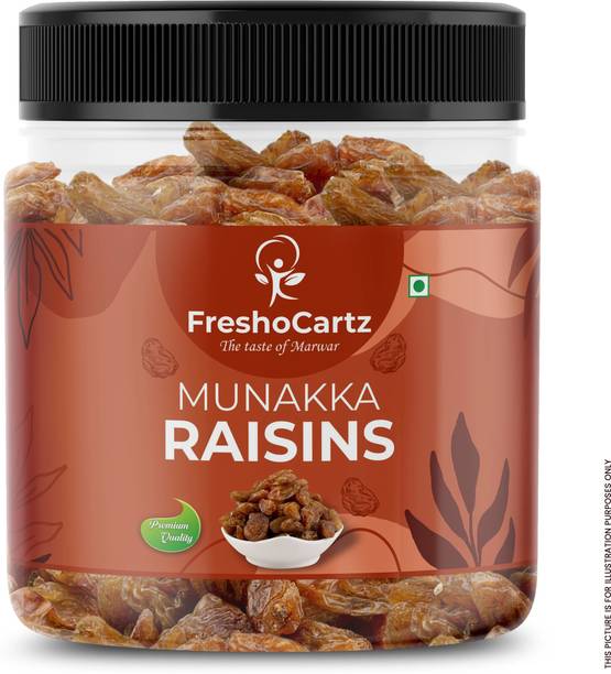 FreshoCartz Munakka Raisins with seeds | Munnaka Dakh | Dry Fruit Kishmish | Daakh | Kismis| Raisins