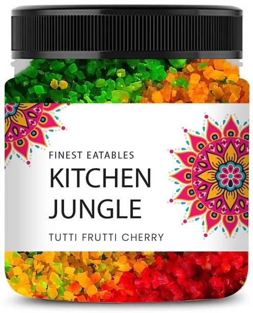 किचन जंगल तुत्ती फ्रुटी फॉर केक | तूती फ्रूटी | चेरीज़ | मिक्स्ड कलर्स पपीता प्लास्टिक बोतल