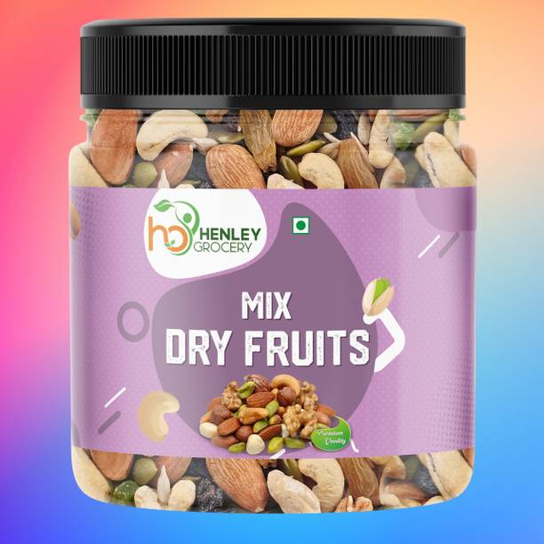 HENLEY Natural Premium Mix Dry Fruits || Healthy Nutmixed || Cashews, Almonds, Apricots, Assorted Fruits & Nuts, Pistachios, Dates