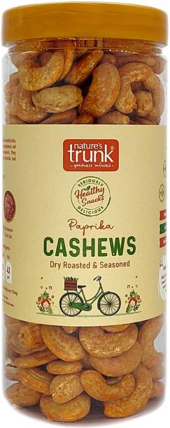 Nature's Trunk Premium Nutty Delight Paprika Cashew Nuts | Heart-Healthy, Fat-Free fresh Snack Cashews