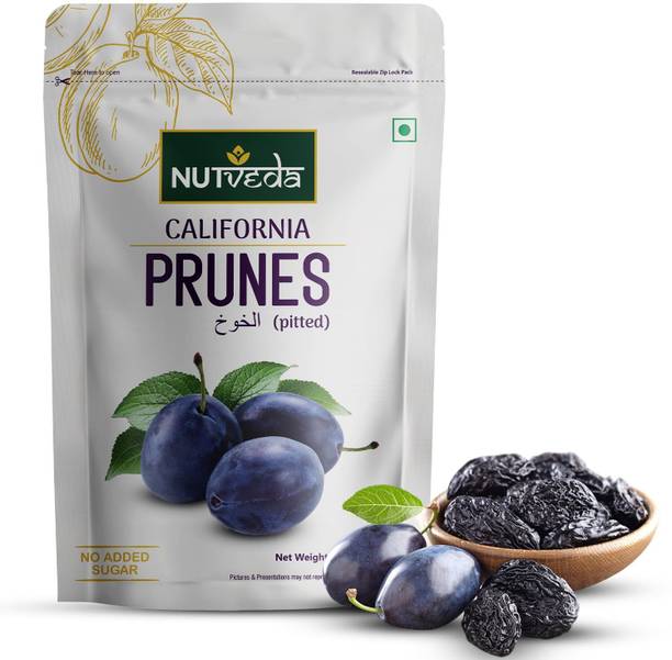 nutveda California Prunes (Pitted) Ready-To-Eat Prunes