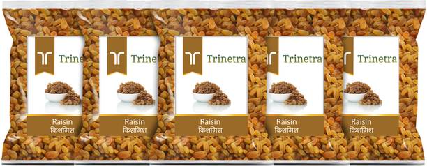Trinetra Kishmish (Raisins) 100gm Each (Pack of 5) 500g Raisins