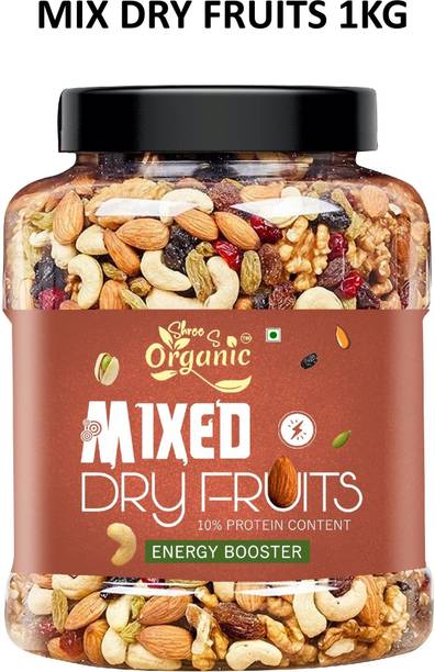 SHREE S ORGANIC Mix Dry Fruits 1000g | Healthy Snack, Rich in Protein, Fiber & Antioxidants