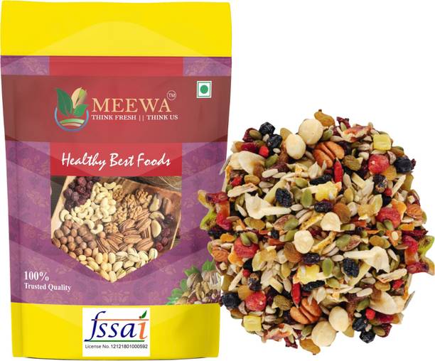 MEEWA 15 IN 1 MIXED NUTS & SEEDS & DRIED BERRIES MIX - 1 KG | PREMIUM MIXED DRYFRUITS Assorted Seeds & Nuts, Almonds, Walnuts, Cashews, Raisins