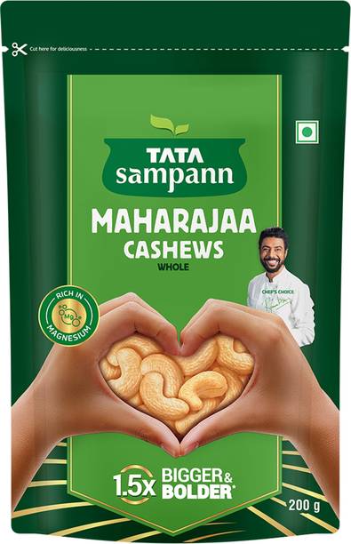 Tata Sampann Maharajaa Cashews/Kaju (Whole) Cashews