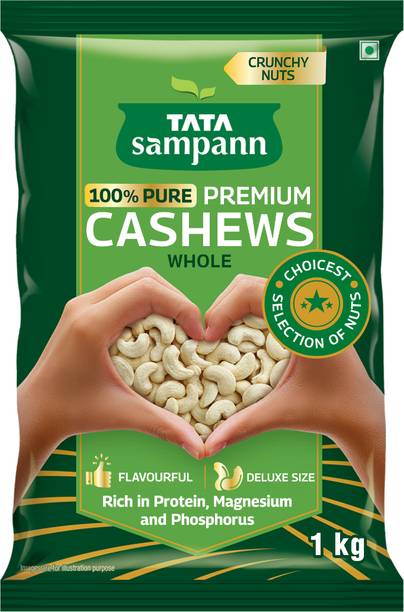Tata Sampann Premium Quality Kaju, 100% Pure Cashews