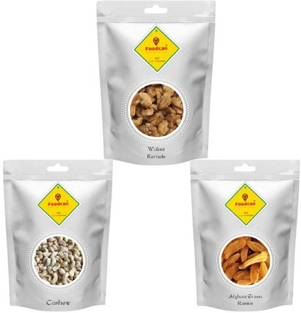FOODCAN Cashew + Green Raisins + Walnut Kernels