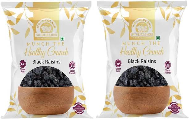 WONDERLAND Dry Fruits Premium Black Raisins