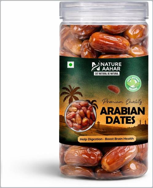 Nature Aahar Premium Arabian | Soft & Juicy Seedless Khajoor | Natural Sweet Dry Fruit Dates