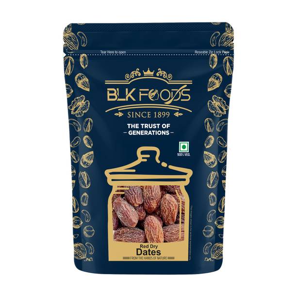 BLK FOODS Select 1Kg Dry Dates Brown | Sukha Khajoor (Chuara Kharek) Dates 1 x 1000 g