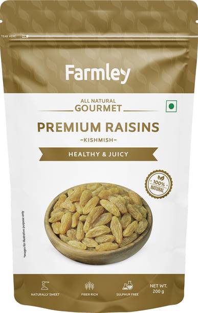 Farmley Premium Raisin Long Standee Pouch Raisins
