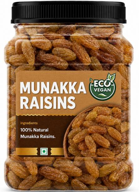eco vegan Munakka Raisins | Dried Grapes for Snacking, Desserts, Beverages & Daily Use Raisins