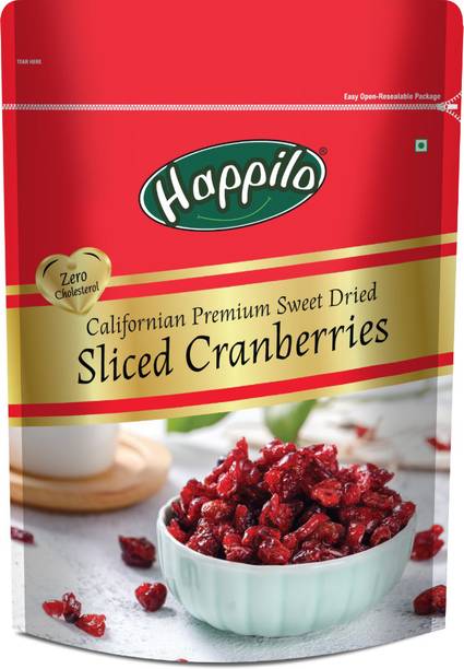 Happilo Californian Premium Sweet Dried Sliced Cranberries