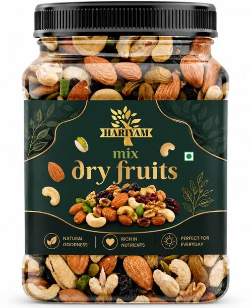 HARIYAM Premium Assorted Dry Fruits | Mixed Nuts & Dried Fruits | Natural Snack Almonds, Cashews, Pistachios, Raisins, Walnuts