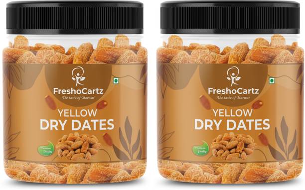 FreshoCartz Dry Chuhara | Yellow Dry Dates | Pili Kharak | Khajur | Pila Chuara | Dry Fruits Dates