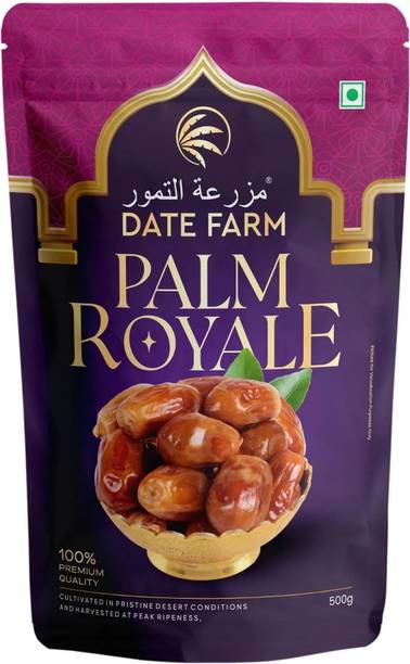 Date Farm Palm Royale Premium Dates | Natural Khajur | Soft & Delicious | No Added Sugar Dry Dates