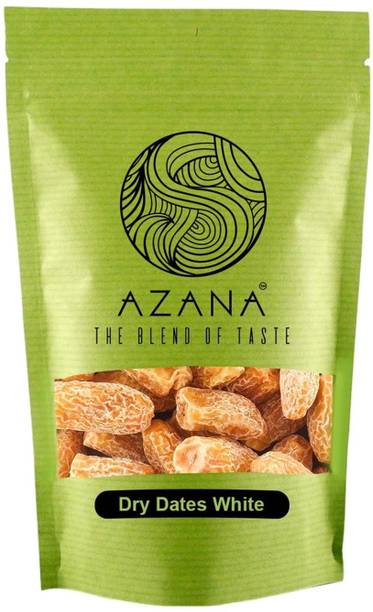 Azana Organic Yellow Dry Dates- Sukha Khajoor | Fresh and Pure Natural Dry Fruit Dry Dates