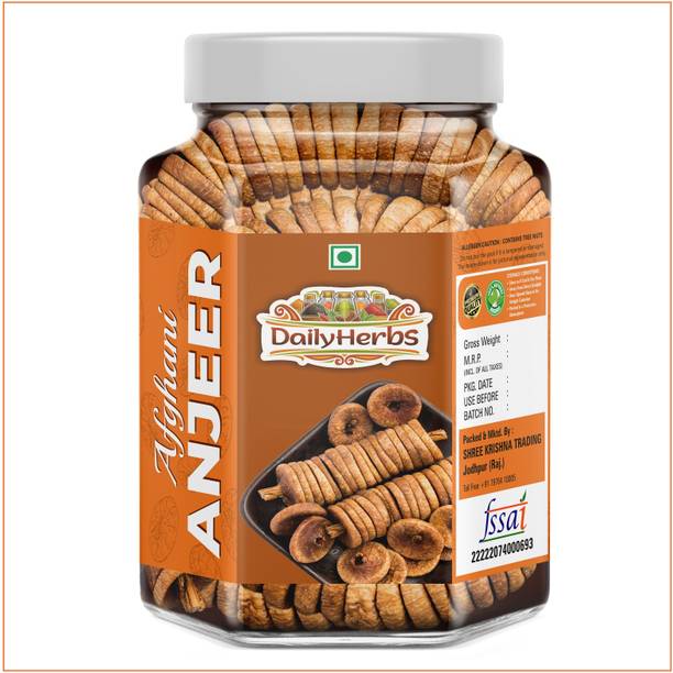 DAILYHERBS Premium Dried Afghani Anjeer | Dryfruits Figs | Fresh Dried Figs