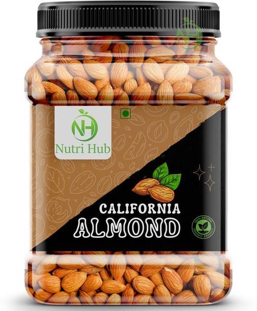Nutri Hub 100% Natural Premium California Almonds High in Fiber & Boost Immunity 500 G Almonds