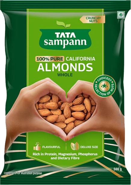 Tata Sampann Premium Quality Badam Giri, 100% Pure California Almonds