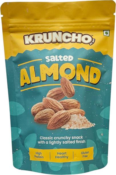 kruncho by nvi Premium Salted Almonds | Roasted & Crunchy Almonds