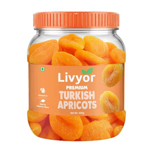 LIVYOR Premium Turkish Apricots | Dry Fruits Dried Apricots