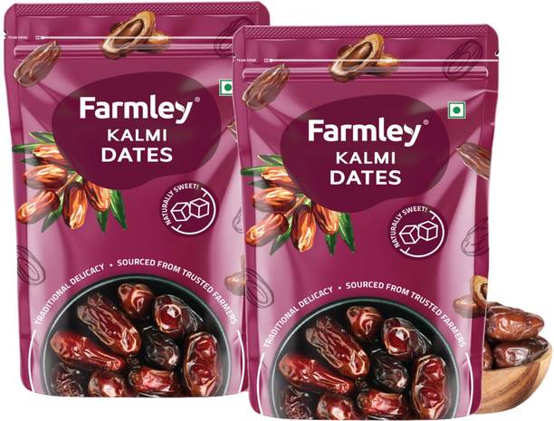 Farmley Kalmi Dates Pack Of 2 | Naturally Sweet Khajoor Dry Fruit Dates