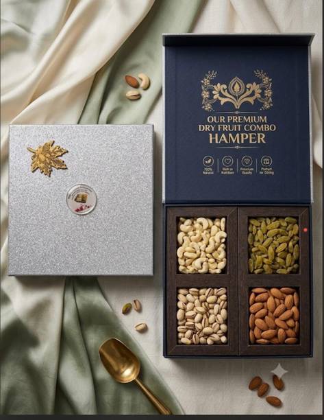 Riddhi Siddhi Enterprises Premium Dry Fruit Combo Hamper Gift Box Almonds, Pistachios, Cashews, Raisins