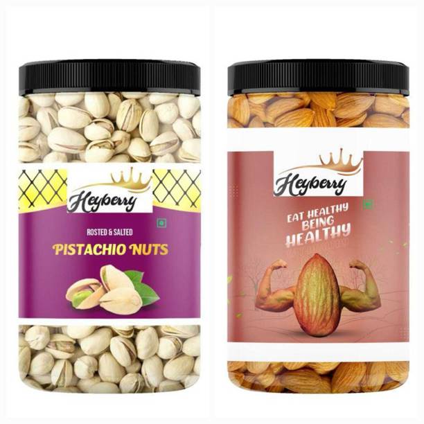 Heyberry Premium Dry Fruits Combo Pack 300g Pistachios, Almonds