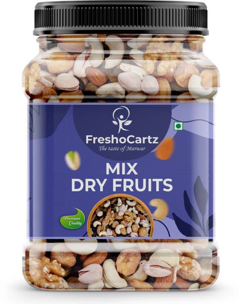 FreshoCartz Premium Mix Dry Fruits | Dry Fruits Mix | Mixture of Nuts and Dry Fruits | Cashews, Almonds, Apricots, Pistachios, Raisins, Walnuts, Assorted Nuts