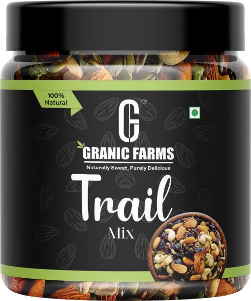 Granic Farms Trail Mix | Premium Super Fitness Trail Mix| Dry Fruits Nuts &amp; Seeds| 1kg Assorted Seeds &amp; Nuts