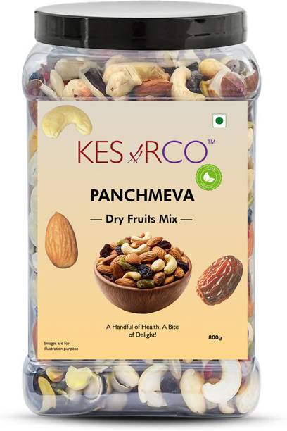 KESARCO Panchmeva Dry Fruits Mix | Rich in Taste & Health | Premium Dry Fruit Blend Almonds, Raisins, Cashews, Dry Dates