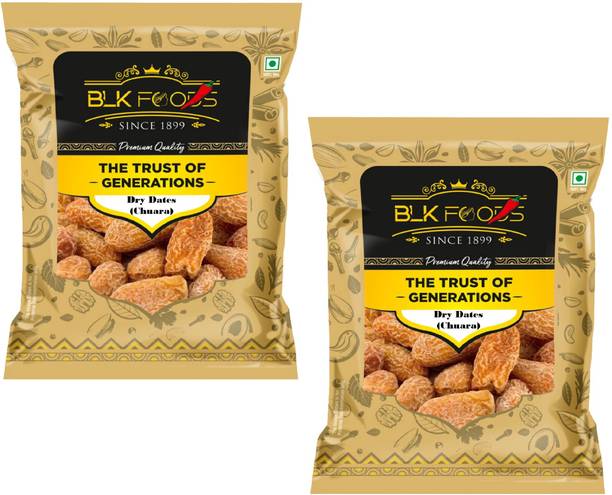 BLK FOODS Select Dates Dry Yellow | Sukha Khajoor (Chuara) 1KG Dates