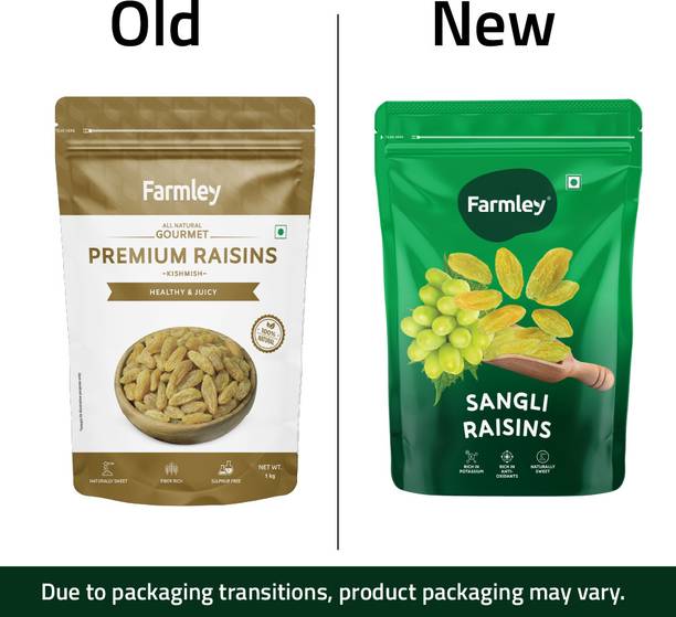 Farmley Premium Raisin Long Standee Pouch Raisins