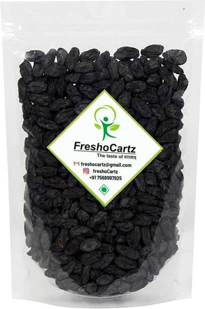FreshoCartz Black Raisins |Seedless Dry Grapes | Kali Kishmish| Black Kismis | Dry Fruits Raisins