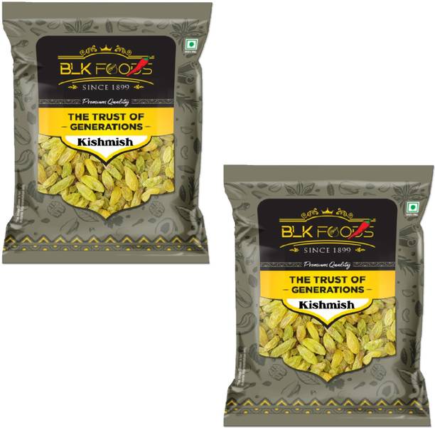 BLK FOODS 1 Kg Daily Kishmish (500g x 2) Raisins