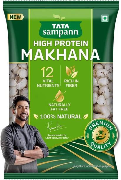 Tata Sampann High Protein Makhana, Premium Foxnut, Prasadam-Grade Snack, Health Lotus Seeds(Makhana)