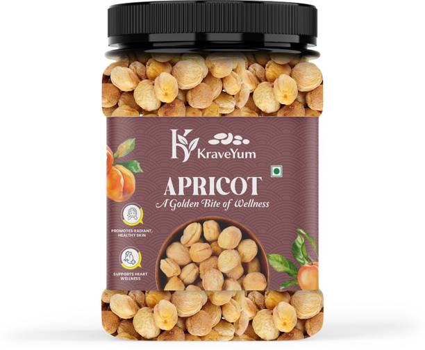 KraveYum Soft Dried Apricots (Sookhe Khubani) | Sweet, Healthy & Nutritious Snack | Apricots