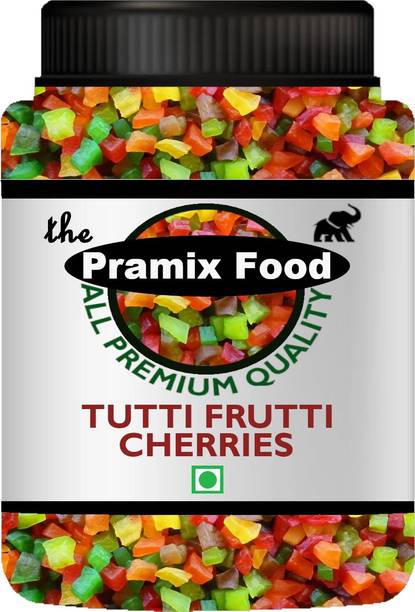 Pramix Multicolor Tutti Frutti | Fresh Cherries for Cakes & Cookies Decoration - 400g Cherries