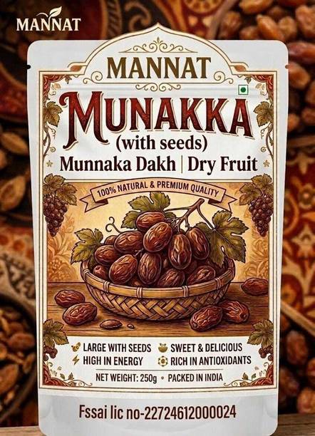 Mannat Munakka Dakh | 100% Natural & Nutrient Rich – Focuses on size and health. Raisins