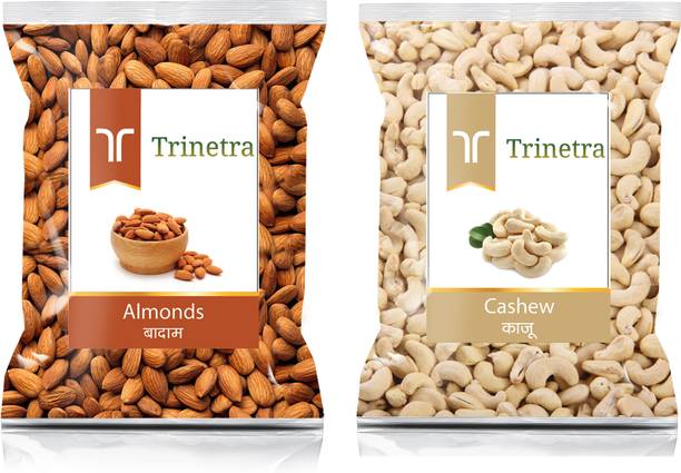 Trinetra Badam 100g and Kaju 100g Combo Pack 200g