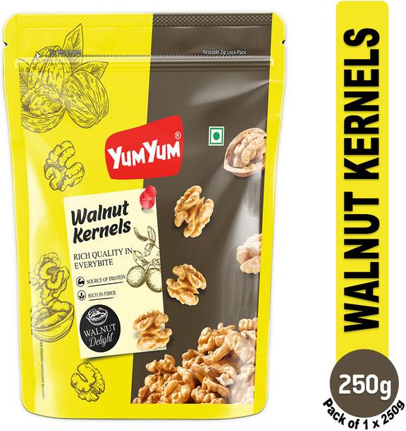 YUM YUM California Walnut Kernels 250g, Akhrot Giri Dry Fruits - Walnuts