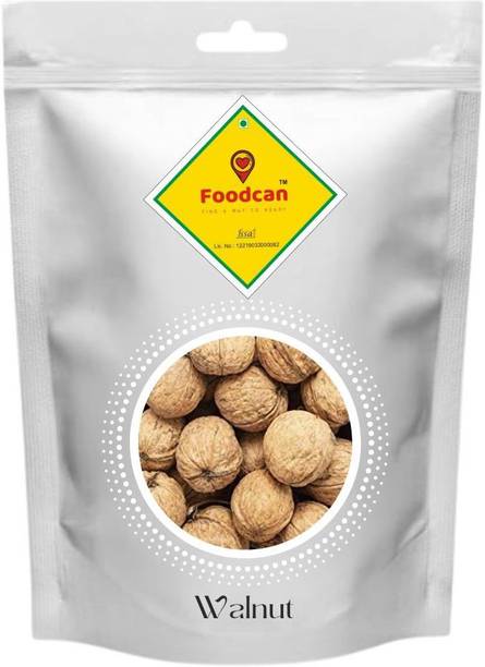FOODCAN Walnut InShell Dry Fruits Kashmiri Akhrot withshell, 400grams Walnuts