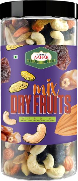 Nature Aahar premium dry fruit mix (cashew almond raisin apricot mix dried fruit ) 500gm Assorted Nuts
