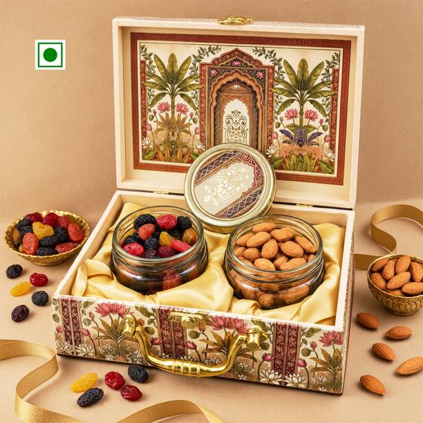 BrijBooti Dry Fruits Gift Box Pack 340g | Premium Diwali Gift Hamper | Mix Berries & Almonds