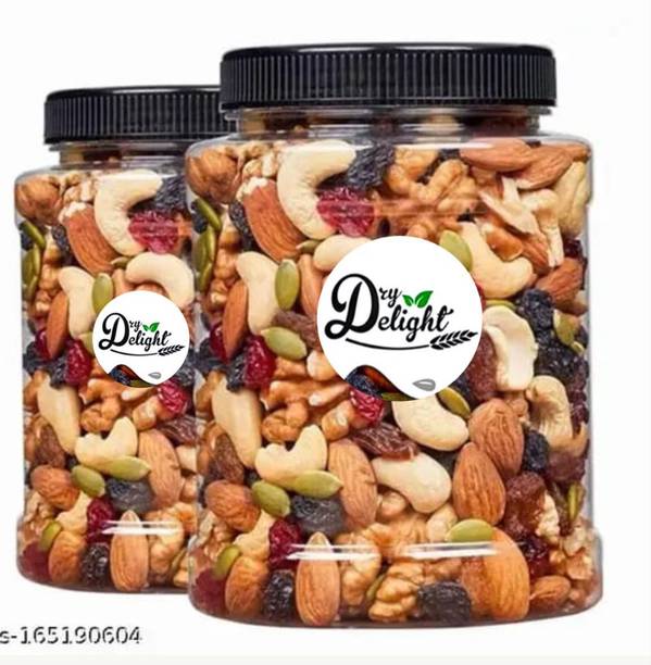 DRYDELIGHT Mix dry fruit | Panchmeva | 400gm | Almonds, Cashews, Pistachios, Raisins, Kiwi, Cranberries, Dry Dates, Assorted Seeds & Nuts
